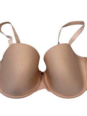 Chantelle Beige Lace Underwire Bra 36DDD Full Coverage Adjustable Straps
